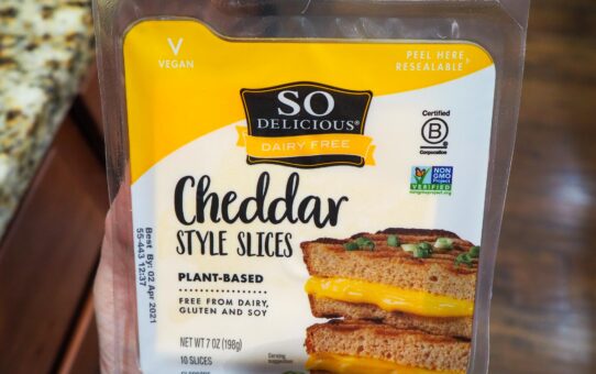 So Delicious | Cheddar Style Slices Front